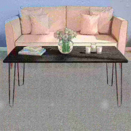 Hastings Home Hairpin Leg Coffee Table, Black 795917FYV